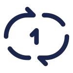Repeat One SVG Icon